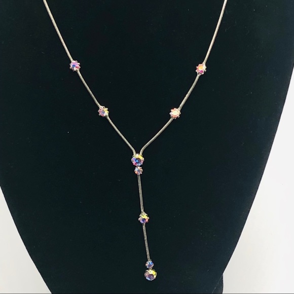 Claire’s Silver Rhinestone Necklace - Picture 2 of 5